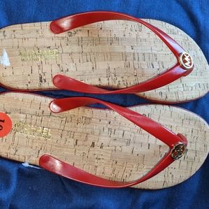 Michael Kors jelly flip flops